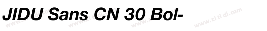 JIDU Sans CN 30 Bol字体转换